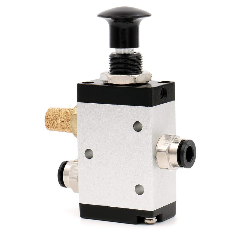BAOMAIN Manual Hand Pull Air Valve, 1/4" PT 3 Port