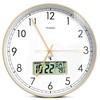 TIMESS Atomic Analog Wall Clock, WWVB Self-Setting Battery Operated 12"