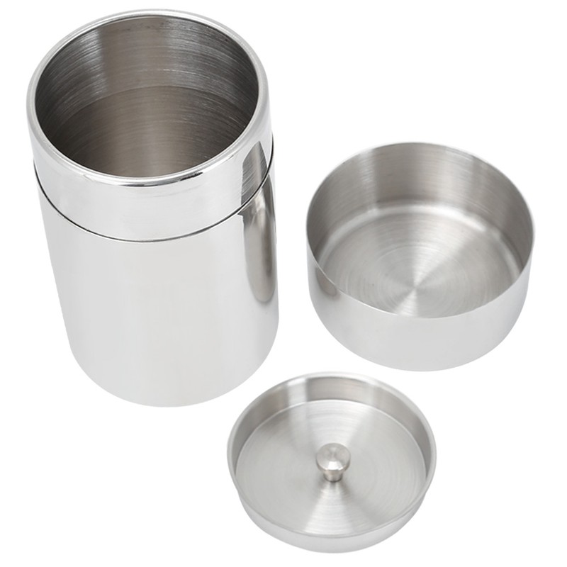 Portable 304 Stainless Steel Sealed Tea Leaf Storage Jar Canister