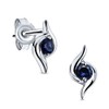 Miore stud earrings in 9 kt 375 white gold with