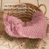 Baby Photography Props Basket Braid Wool Wrap Newborn Photo Shoot
