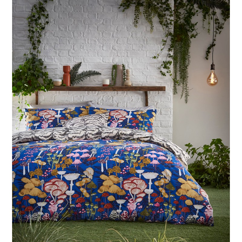 furn. Amanita Duvet Cover Set, Cobalt, Single