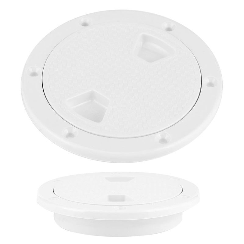 UPALDHOU 2 Pcs Boat Round Inspection Hatch, 4in ABS Deck