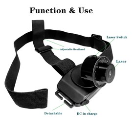 Professional Physical Therapy Laser Headlamp with Rechargeable Battery for Sensorimotor Control Testing
