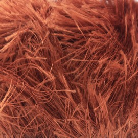 Estako Eyelash, (4 Skeins Pack) 100% Polyester Yarn, Soft, Fuzzy for Crochet and Knitting (4 x 3.53 Oz) / (4 x 153 Yrds) (1507 - Copper)