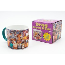 The Unemployed Philosophers Guild Drag Story Hour Mug - Features Four Fabulous Queens Reading From Books, Comes in a Fun Gift Box, 14 oz.