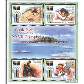Prophila Collection Aitutaki 767-770 Kleinbogen (kompl.Ausg.) postfrisch ** MNH 2000 Olympische Sommerspiele 2000 (Briefmarken für Sammler) Kampfsport (Boxen/Fechten/Ringen/Karate …)