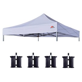 SCOCANOPY Commercial 10x10 Canopy Replacement Canopy Top,Canopy Cover ONLY (Light Gray)