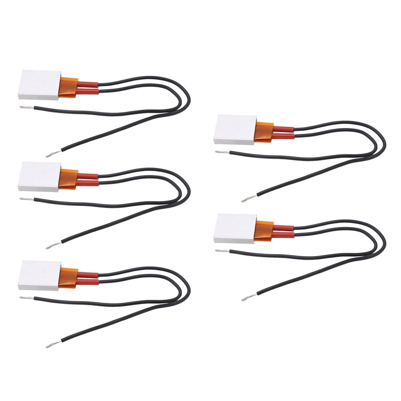 5Pcs PTC Heating Element Aluminum Shell Continuous Heat Output Automatic