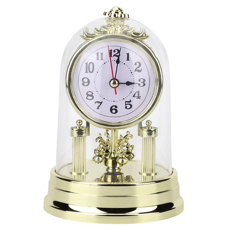 Cocoarm European Retro Style Living Room Clock, Antique Table Clock,