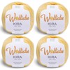 Wollidu Kira 100% Cotton for Knitting and Crocheting 4 x