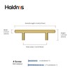 Haidms 30 Pack Gold Cabinet Handles 3 Inch Hole Center