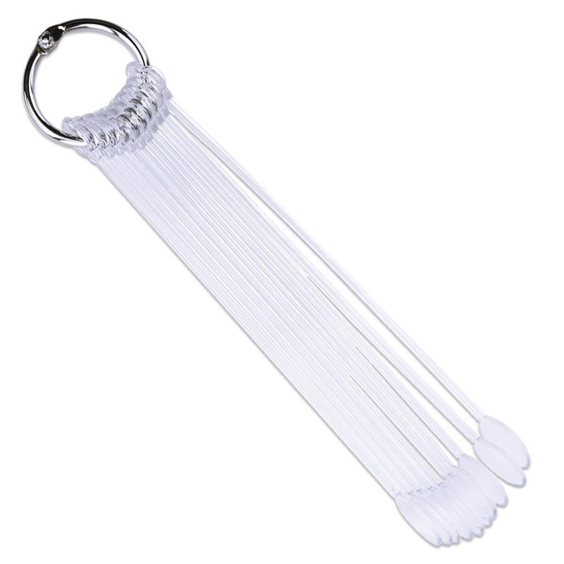 Beauticom® 100 Piece Clear Plastic Spoon Shaped False Nail Tip