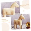 KOMBIUDA 2pcs Unfinished Wooden Horse Figurines for Painting Rustic Home