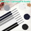 12PCS Drawstring Cord Replacement​, Black/White/Grey/Deep Blue,1.3m /4.27ft