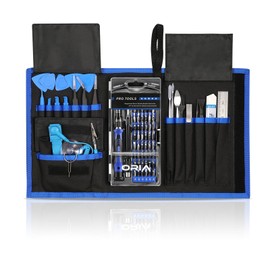 ORIA Precision Screwdriver Set, 86 in 1 with 57 Bits Repair Tool Kit, Portable Bag for Cellphone, Game Console, Tablet and Other Devices, Blue