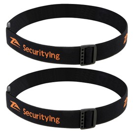 SecurityIng Elastic Headband Adjustable Headlight Strap Fit for 22mm - 26mm Torch Headlamps Holder (2)