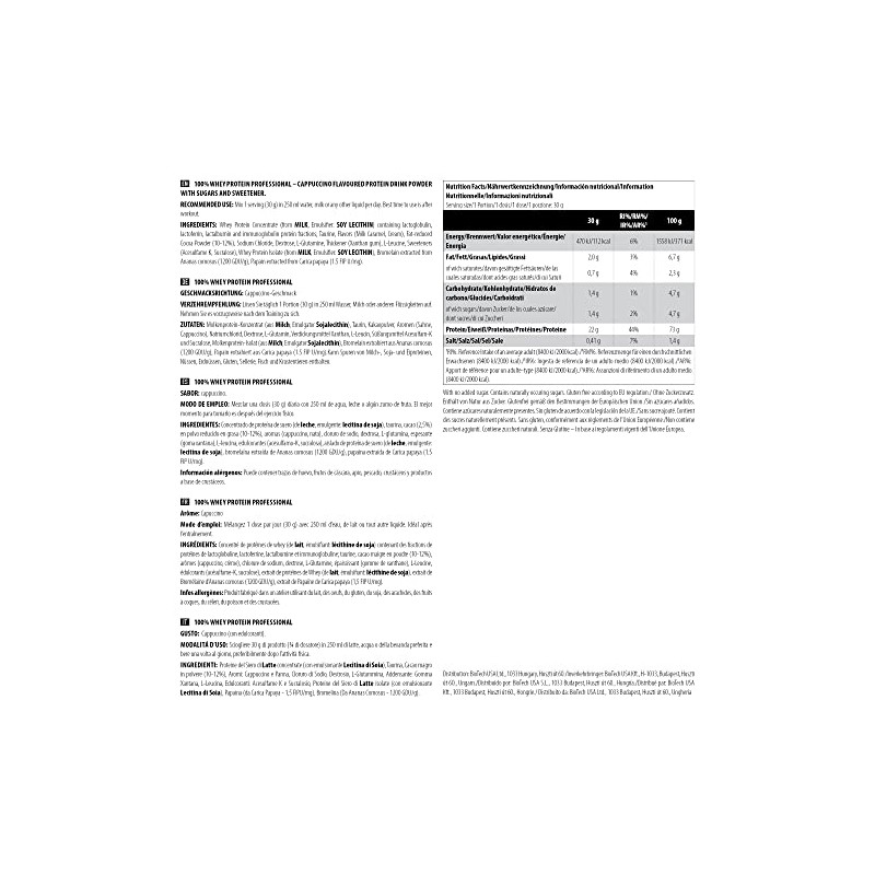 Scitec Nutrition 100% Whey Protein Professional mit extra zus√§tzlichen Aminos√§uren