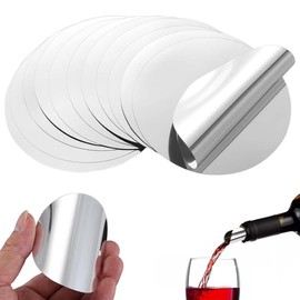 UEAVOID Pack of 25 Wine Pourers Drip Free Wine Pourer Pouring Aid Plates Reusable Pourers for Dad Gifts Wine Bottles Birthday Wedding Party Accessories