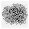Runseaway 150Pcs Grey Plastic Screw Covers, Hinged Screw Cover Caps,