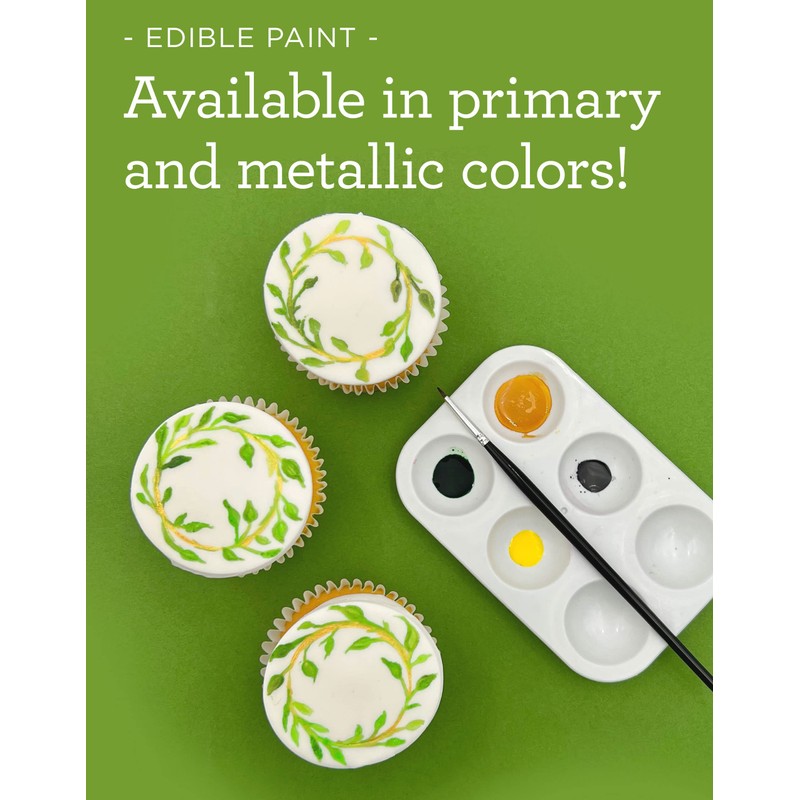 Satin Ice Edible Paint Metallics Kit 5ct - 2.5 fl