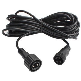 Duewot Waterproof Extension Cord, 2 Pin Outdoor Extension Cable with Male and Female Connectors, Wire for Duewot Solar Outdoor String Strip Lights Garden lamp(16.4ft)
