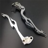 XKH- Motorcycle Chrome Brake Clutch Flame Lever Compatible with Suzuki