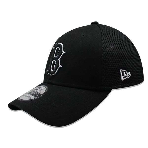 New Era Authentic Boston Red Sox Black Neo 39THIRTY Flex Hat (M/L) - M/L