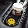 Smiley Face Absorbent Car Cupholder Coaster 2 Pack for Cup