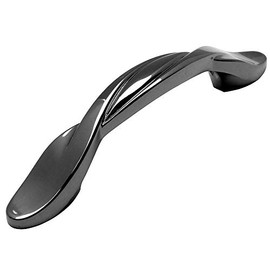 10 Pack - Cosmas 9009BN Black Nickel Twist Cabinet Hardware Handle Pull - 3" Hole Centers