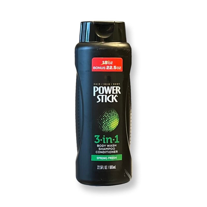 PowerStick 3 in 1 Shampoo, Conditioner and Body Wash Spring
