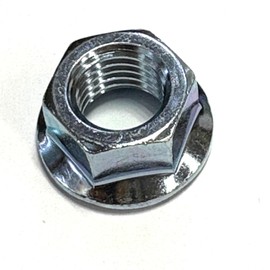 M10 P=1.25 (Fine Pitch) Flange Nut with Serate Uniqlo Plated, Made in Japan (d) Pack of 300