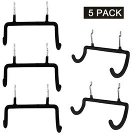 Menecor 5PCS Pegboard Drill Holder with Double Hooks and Accessories Bag for Power Tools