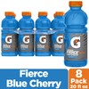 Gatorade Fierce Blue Cherry Thirst Quencher, 20 Fl Oz Bottles,