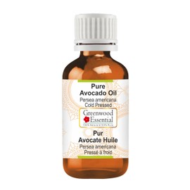 Greenwood Essential Pure Avocado Oil (Persea Americana) Natural Therapeutic Quality Cold Pressed 100 ml (3.38 oz)