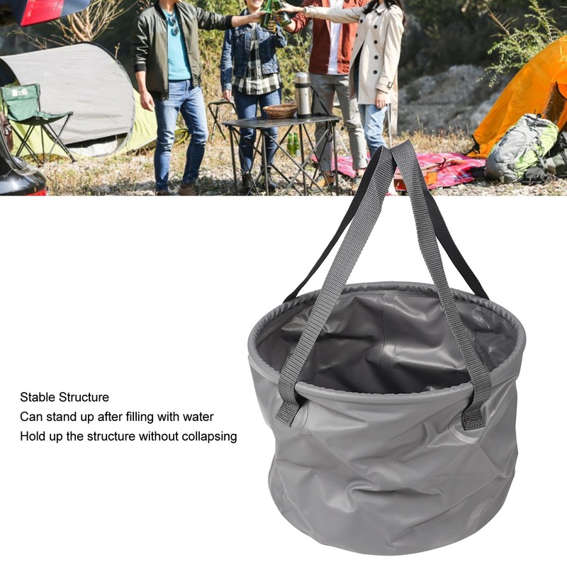 Collapsible Bucket Thickened Large Capacity Portable Folding Water Container with