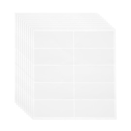 MECCANIXITY 10 Sheets Barcode Label 4 x 2 inch Printable Laser and Inkjet Labels Address Labels for Copier Mailing Shipping Labels File Folders Envelopes, 10 Per Page, 100 Labels