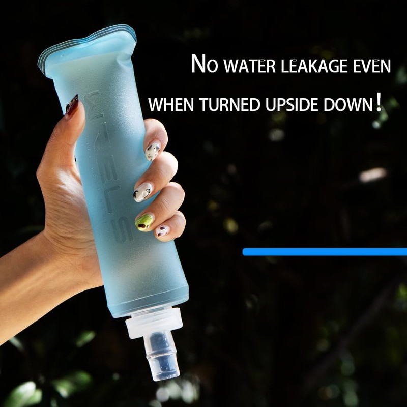 WRELS Soft Flasks Running Water Flask Folding Soft Water Bottles