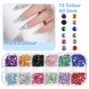 AUYAO Nail Art Rhinestones 4200 PCS Nail Art Gems, Nail
