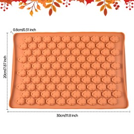 Thanksgiving Chocolate Molds,turkey Chocolate Mold,Turkey Molds Silicone,Turkey Silicone Mold,Butter Molds Silicone Turkey 100-Cavity