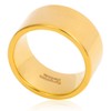 Fashion Month Mens 12mm Wide Band Gold Classic Tungsten Carbide