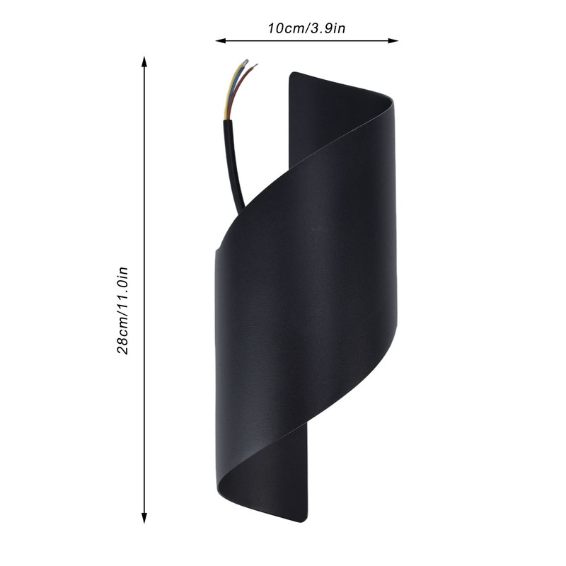 LED Wall Light Modern Waterproof Decorative Warm Light Innovative Spiral