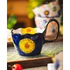 Moqidadii Hand-Painted Ceramic Mug Bowl Set – 16oz Artistic Soup