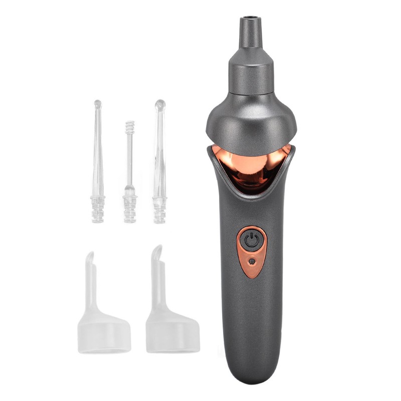 LED Lighted Earpick Set Low Noise Deep Cleansing Electric Ear