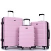 Travelhouse Amalodie Hardshell Upright Spinner Wheel Suitcase Set PP ABS,