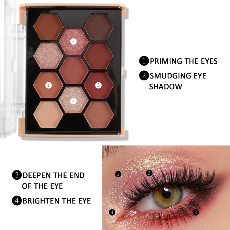 Boobeen 11 Colour Eyeshadow Palette - Matt & Shimmer, Highly