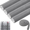 Pangda 4 Pcs 6 ft Pipe Insulation Foam Tube Heat