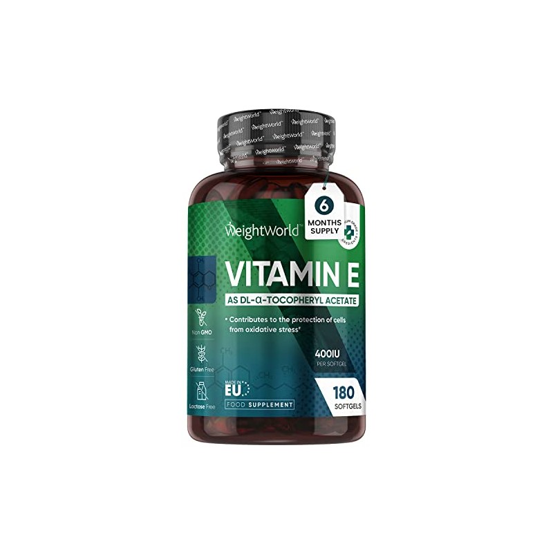 Vitamin E Capsules Softgels 400IU (Advised Intake) - 6 Month