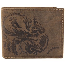 Greenburry Vintage Wallet Leather 12,5 cm braun