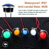 DMWD 2PCS 19mm 3/4 inches Metal Indicator Light, 12-24V AC/DC